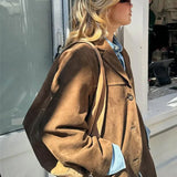 Classic Brown Suede Jacket